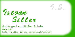 istvan siller business card